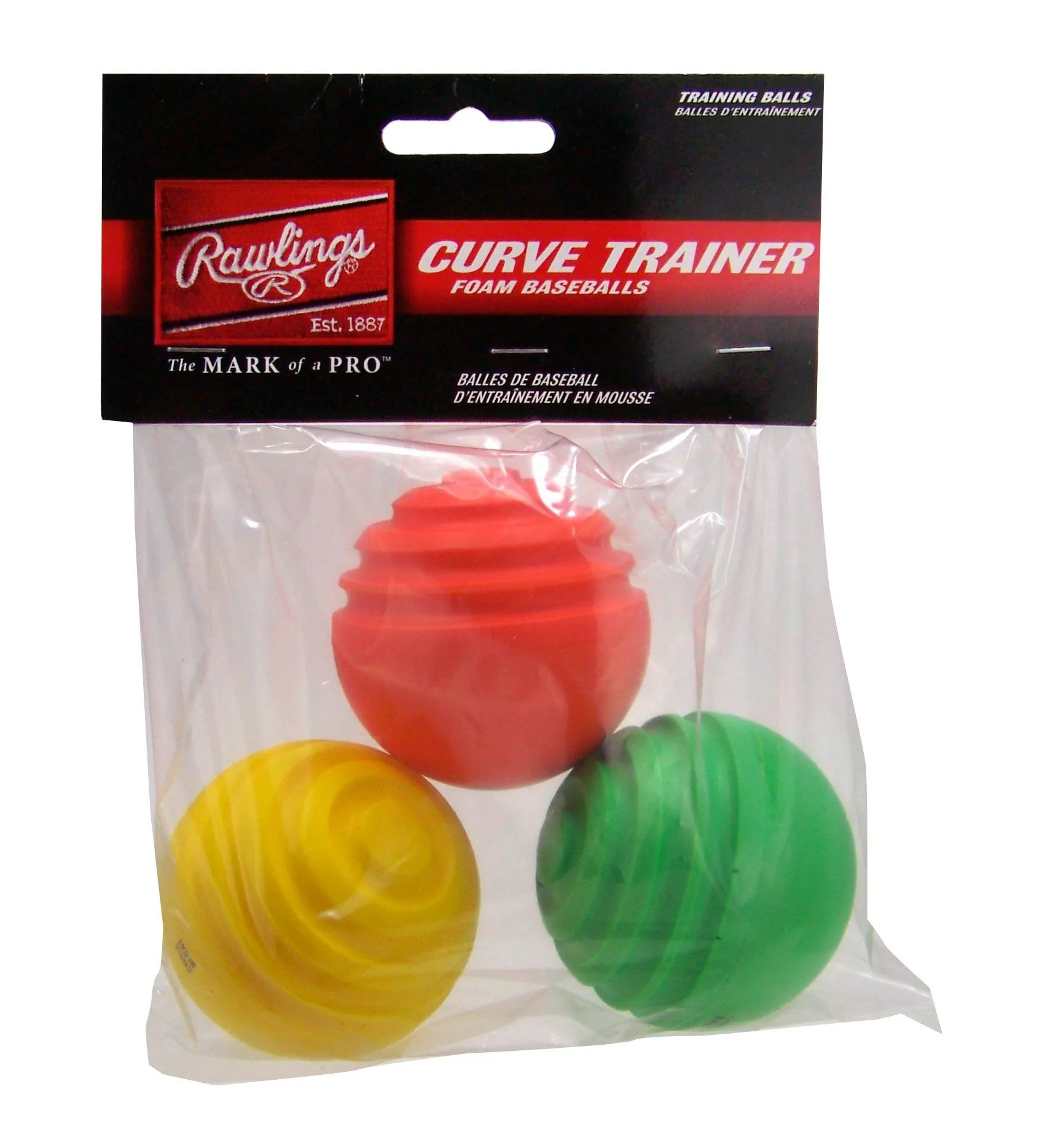 Rawlings Curve Trainer Balls 3 pack