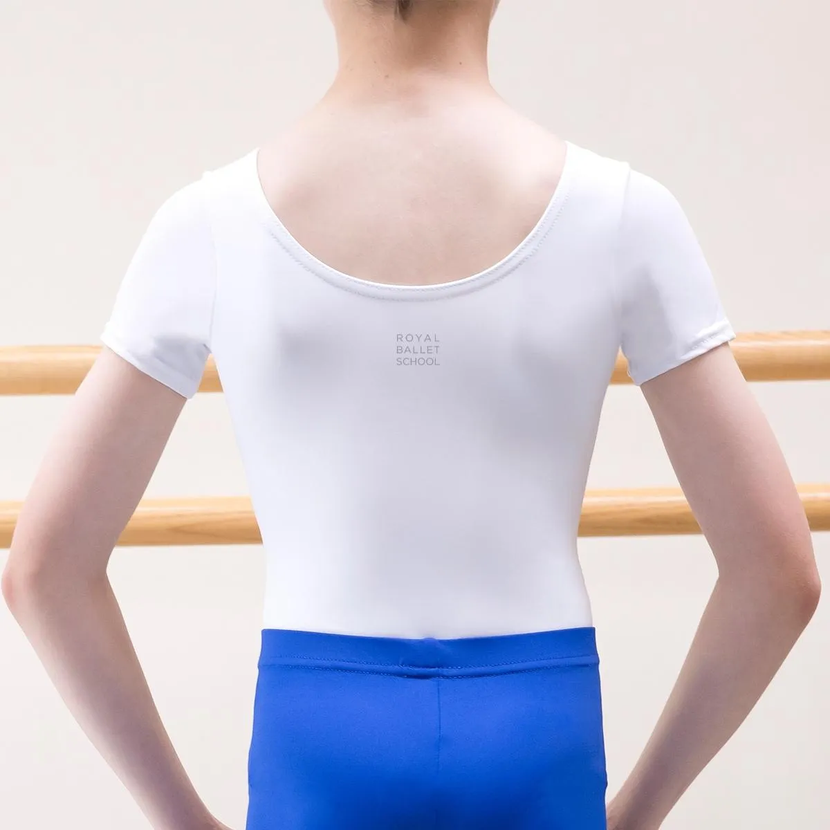 RBS White JA Male Training Full Bottom Leotard