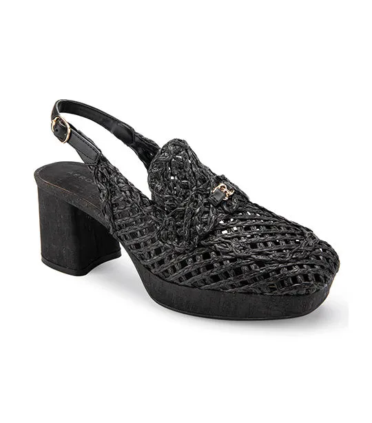 Santiago Raffia Black