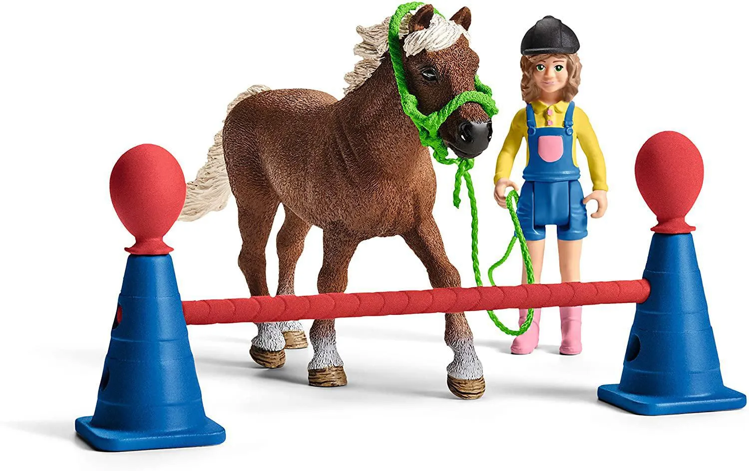 Schleich Farm World Pony Agility Training 41-piece Horse Playset Toy for Kids Ages 3-8