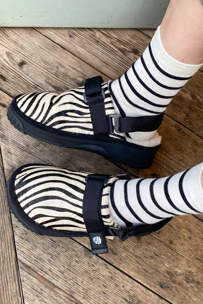 Shaka Zebra Platform Snug Clogs