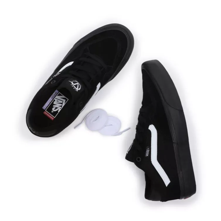 Vans Rowan Skate Shoes Black/Black/White