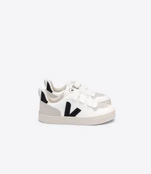 Veja Kids V-10 CWL White Black Trainers (EU22-27)