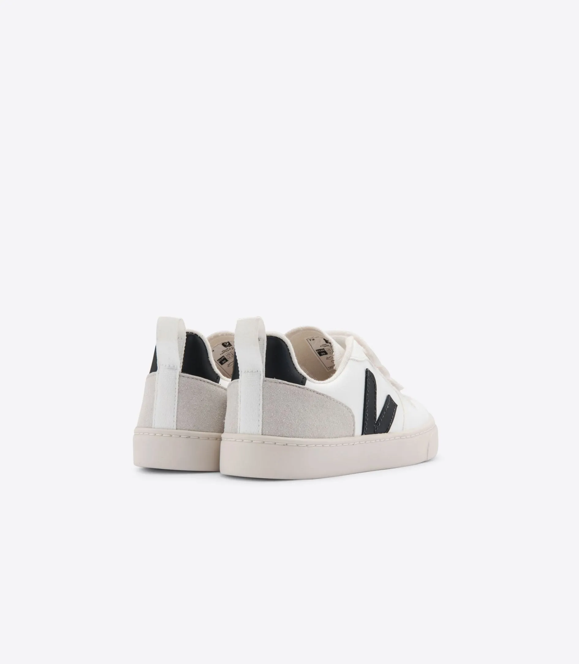 Veja Kids V-10 CWL White Black Trainers (EU22-27)