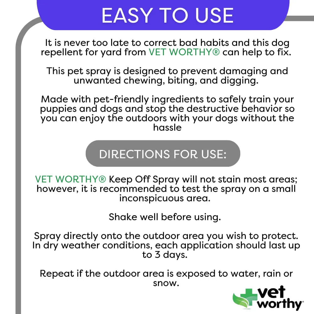 Vet Worthy Keep Off Spray, 32 oz