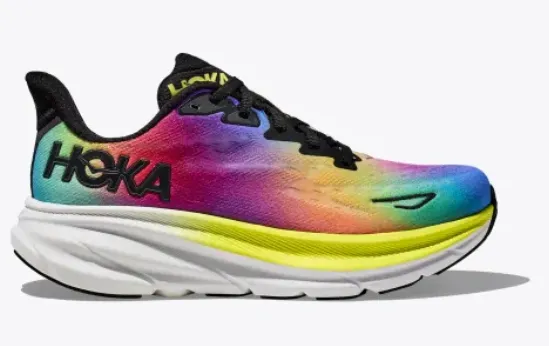 Women's Hoka Clifton 9 1127896BKML Color - Black/Multi