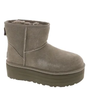 Women's Shoes UGG CLASSIC MINI PLATFORM Sheepskin Ankle Boot 1134991 SMOKE PLUME