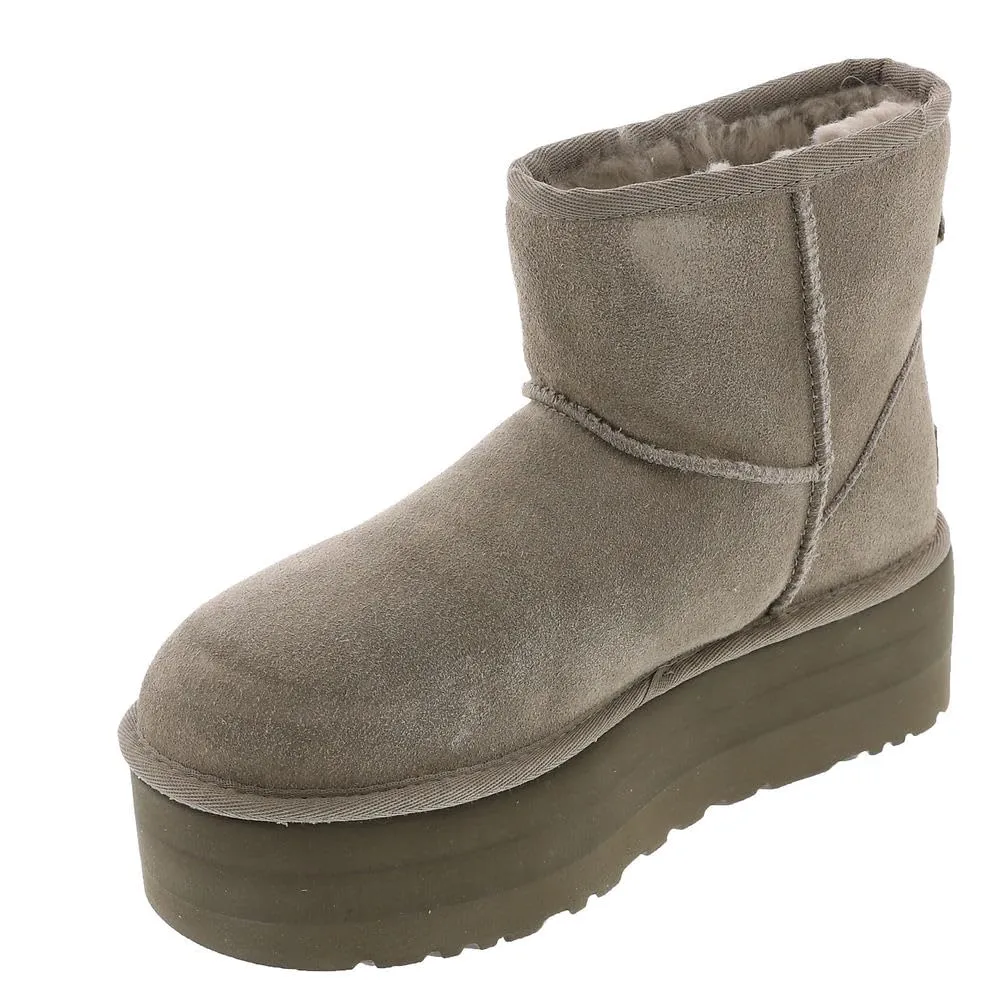 Women's Shoes UGG CLASSIC MINI PLATFORM Sheepskin Ankle Boot 1134991 SMOKE PLUME