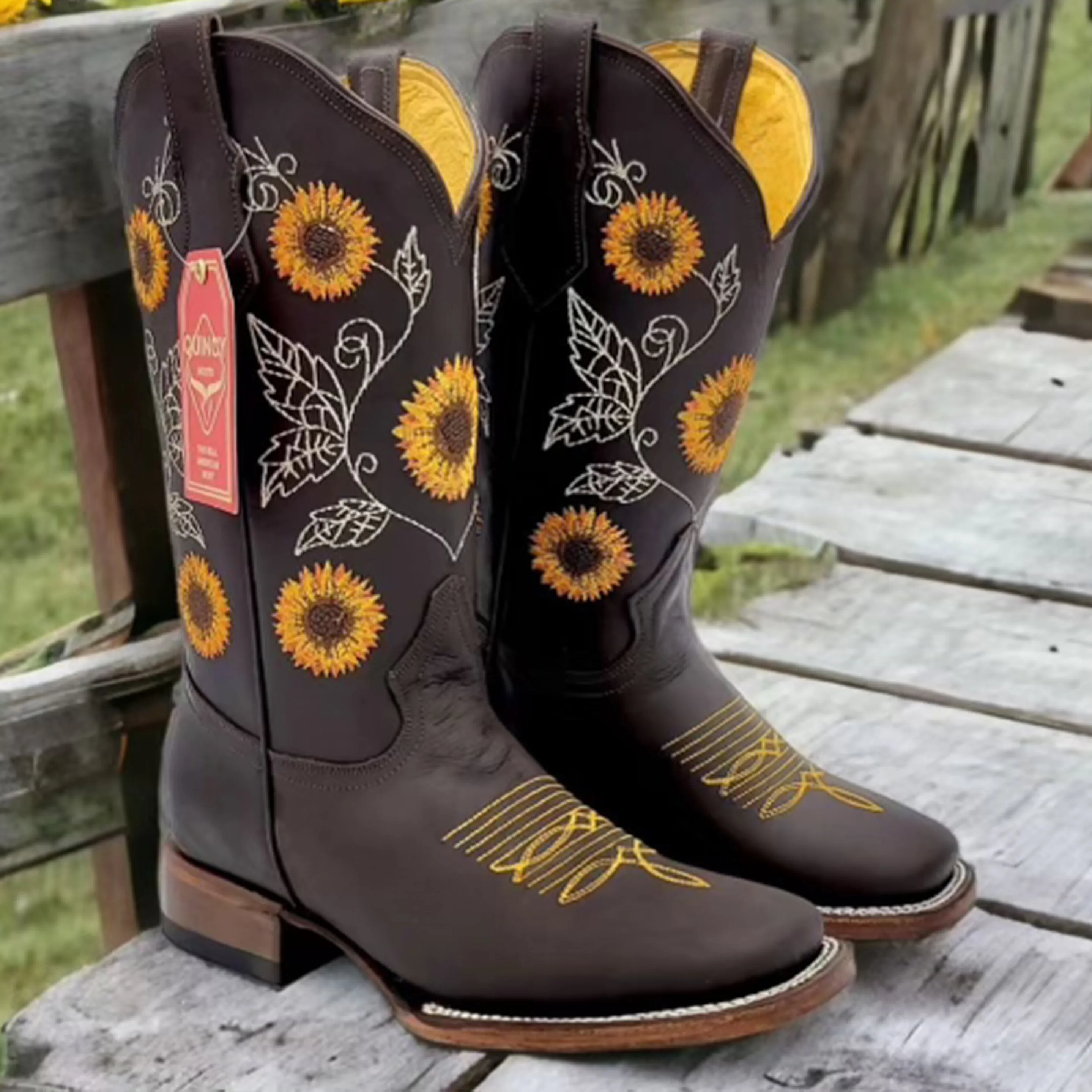 Women's Sunflower Cowboy Boots