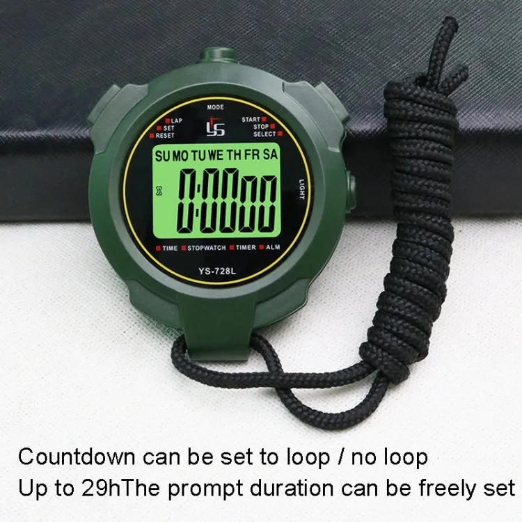 YS Stopwatch Timer Training Sports Fitness Night Light Code Table(YS-728L)